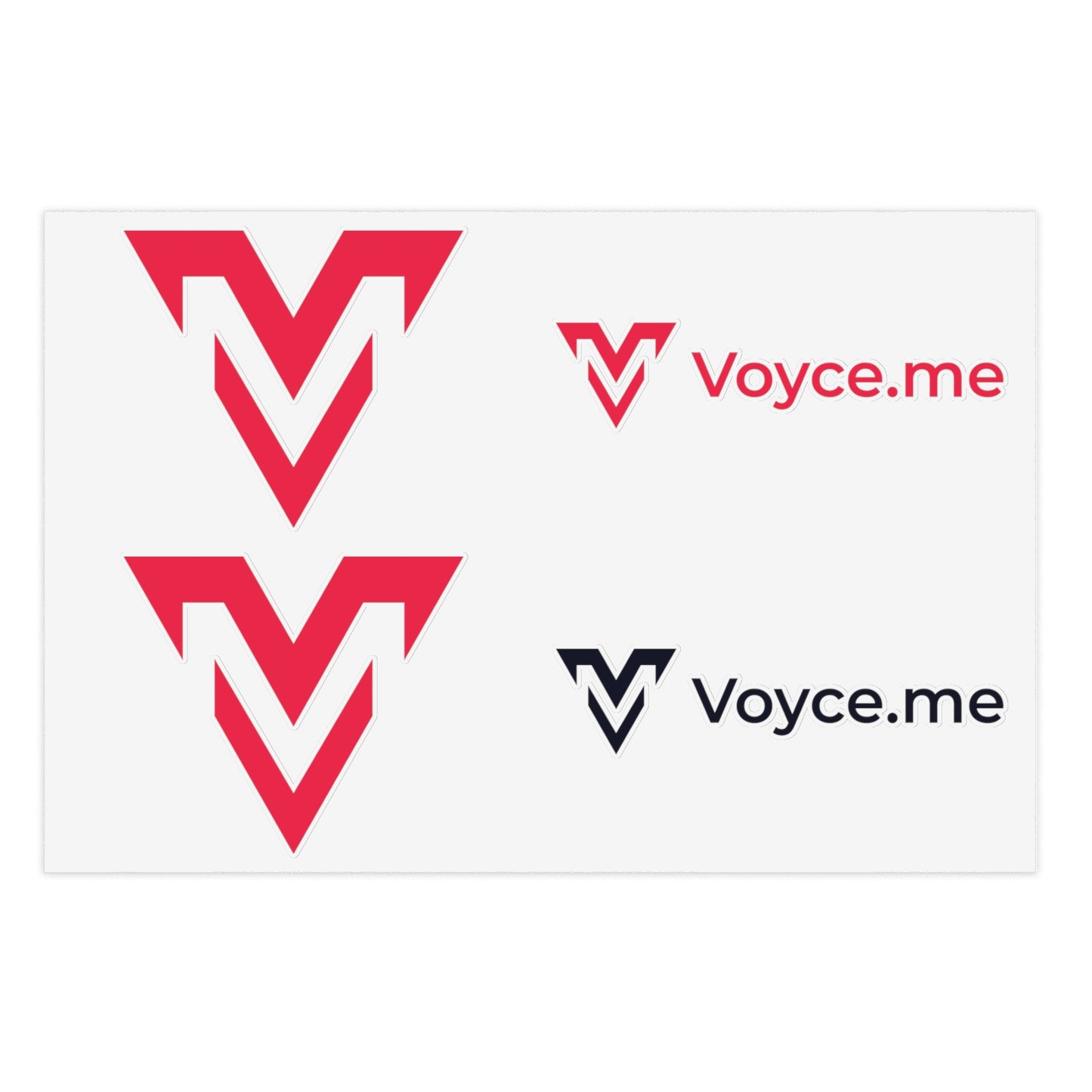 VoyceMe Logo Sticker Set (4 stickers)